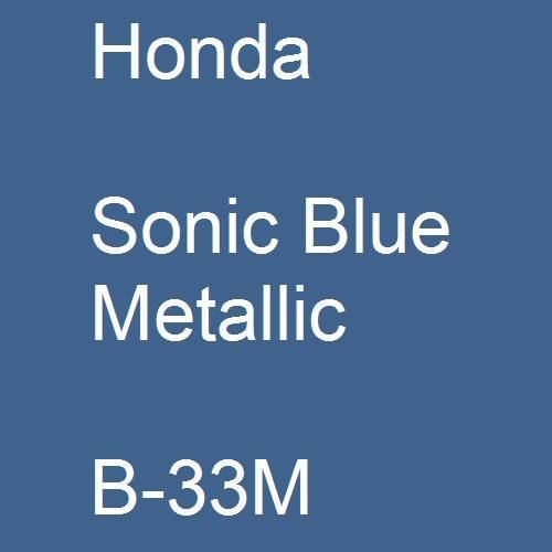 Honda, Sonic Blue Metallic, B-33M.